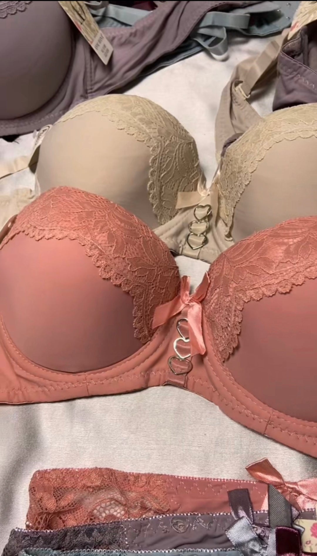 Padded Push-up Wire Bra & Thong Underwear