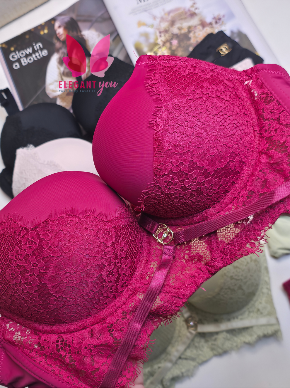 Padded Push-up Wire Bra & Thong Underwear